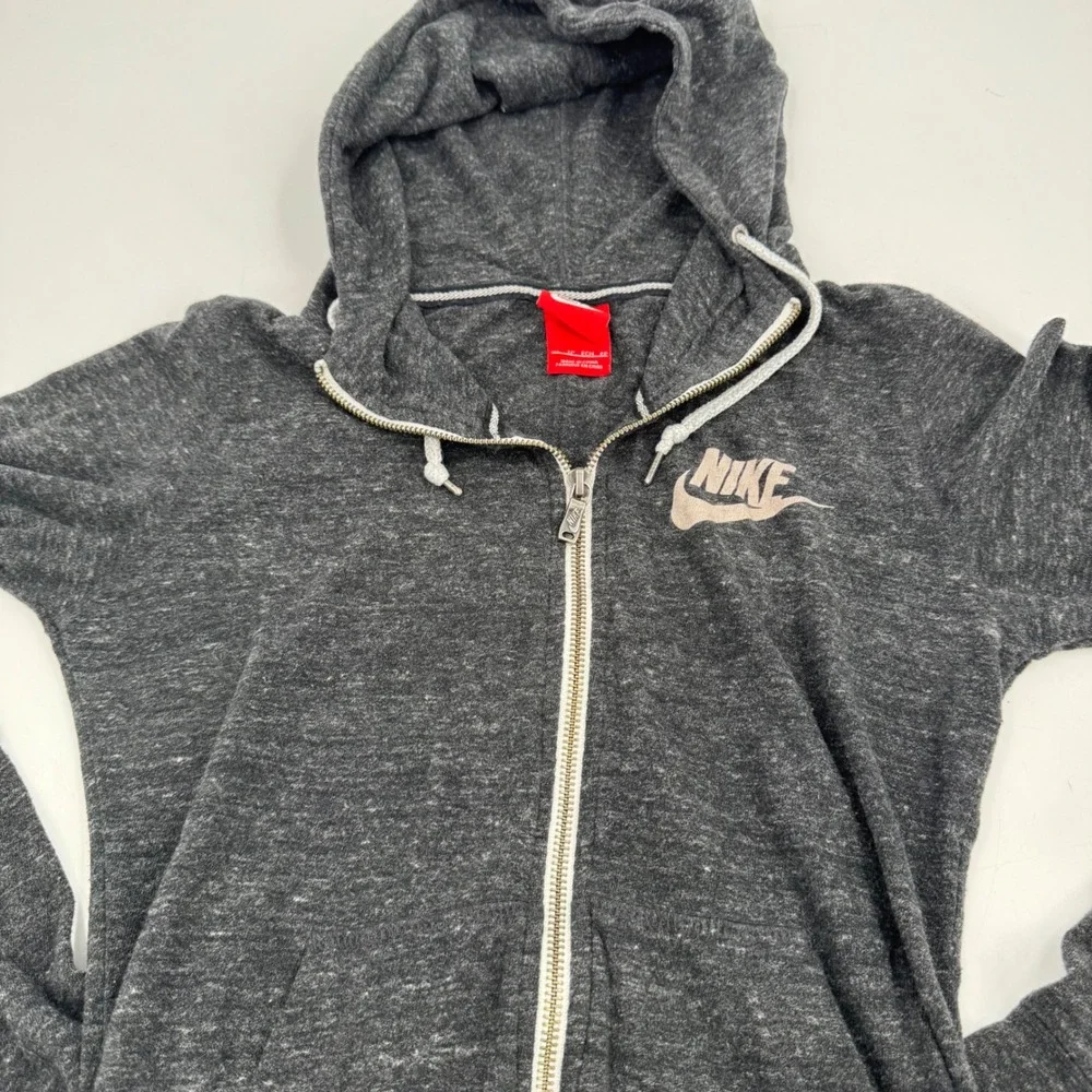 Nike Hoodie Full Zip‎ Gray XS Womens Jacket Lightweight Sportswear Activewear